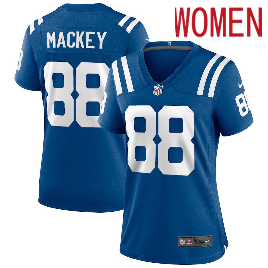 Women Indianapolis Colts 88 John Mackey Nike Royal Game Retired Player NFL Jersey